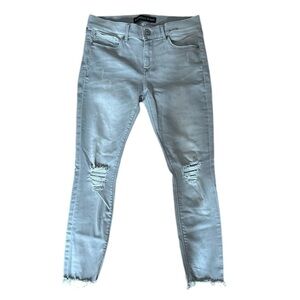 Express Light Grey Super Soft Ankle Legging Midrise Jeans 8S/29